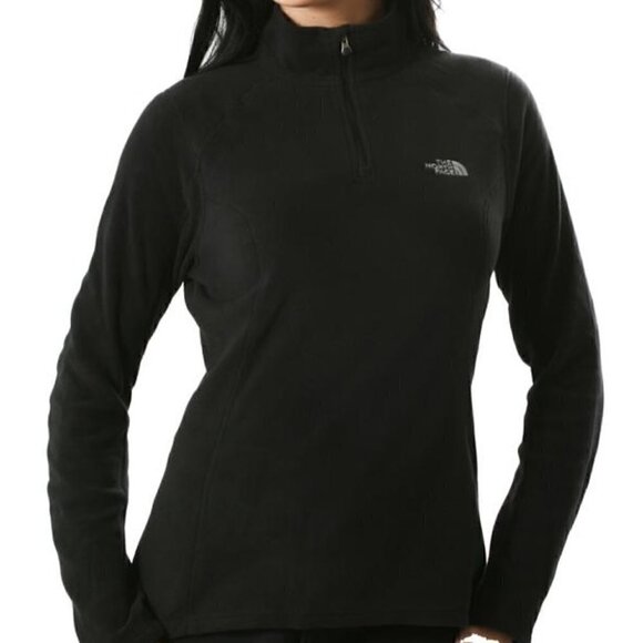 The North Face Jacket Pullover TKA 100 Microvelour Glacier ¼ Zip Fleece Top - Picture 1 of 8